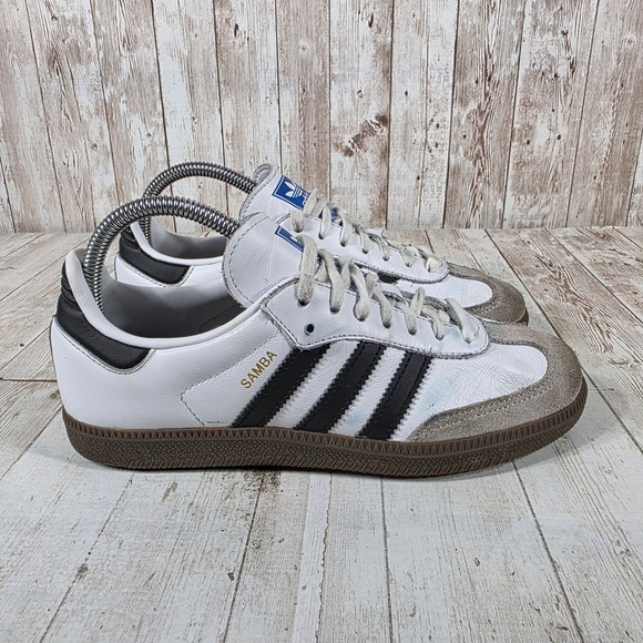 adidas Shoes - Adidas Samba OG White Black Gum Sole Leather Sneakers IE3675 Womens 6